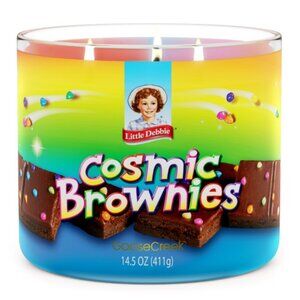 Little Debbie x Goose Creek Cosmic Brownies Scented 3-Wick Jar Candle 14.5 oz